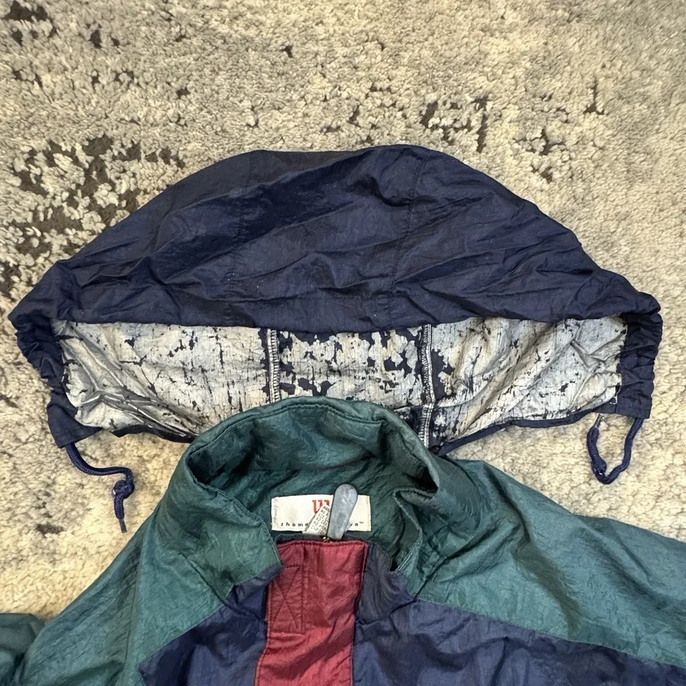 Vintage Wilson Thomas E. Wilson Colorblock Windbreaker Jacket Size Large